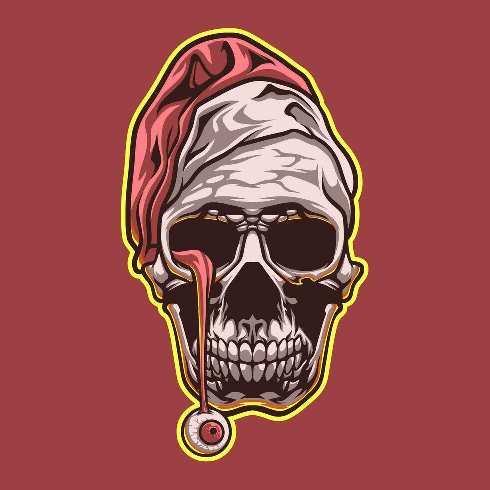 Skull Head mascot great illustration for your branding business vector