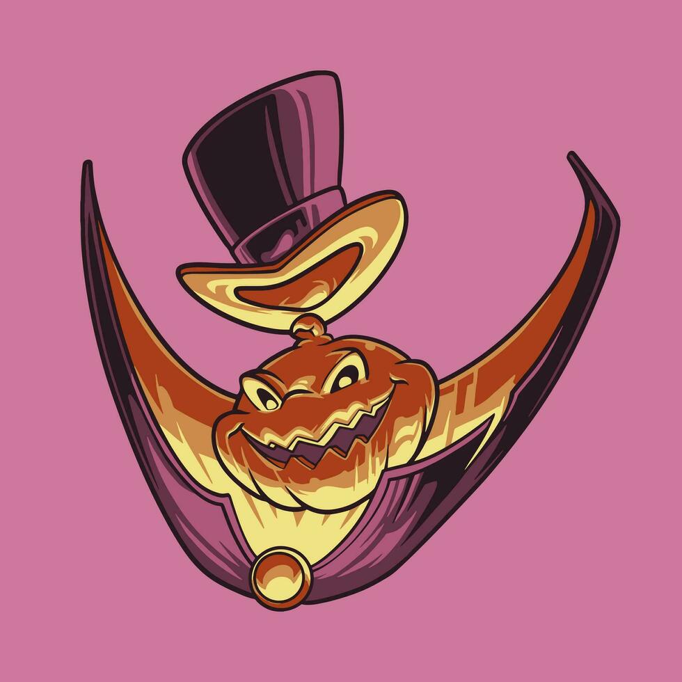 Pumpkin Head mascot great illustration for your branding business vector