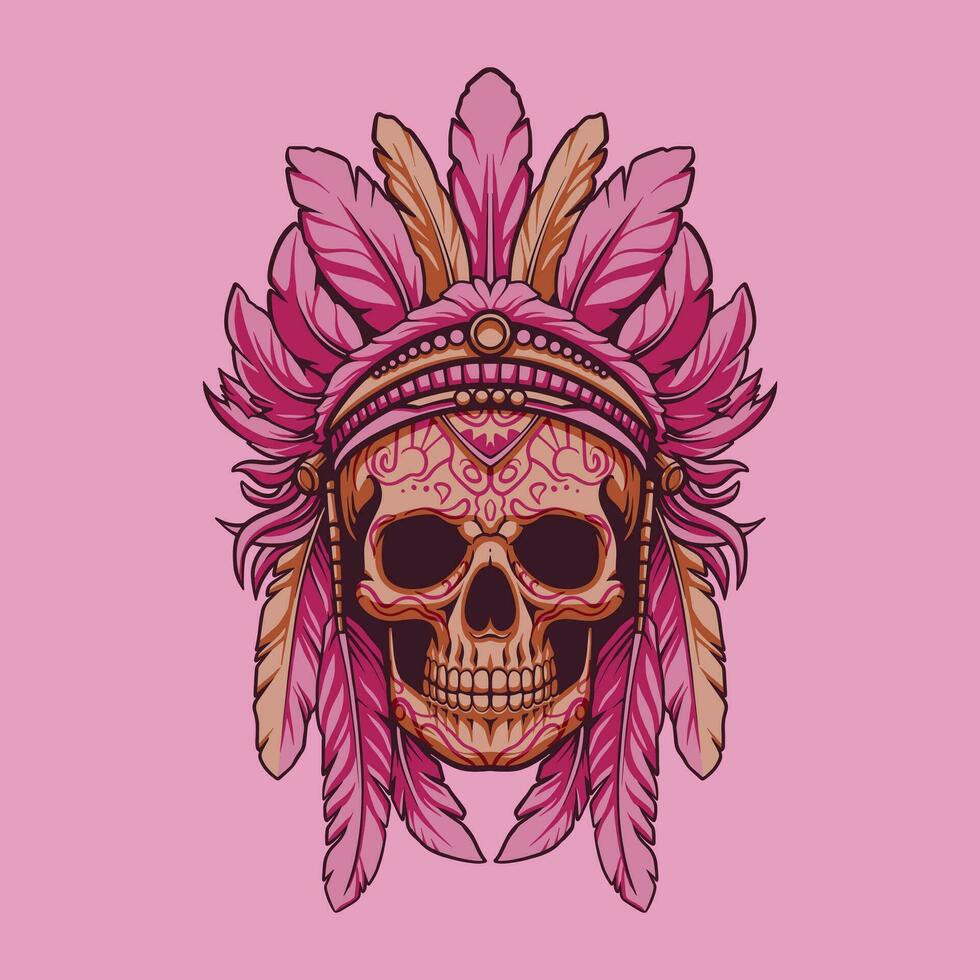 Skull Head mascot great illustration for your branding business vector
