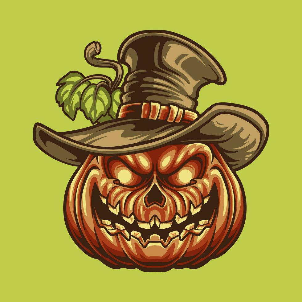 Pumpkin Head mascot great illustration for your branding business vector