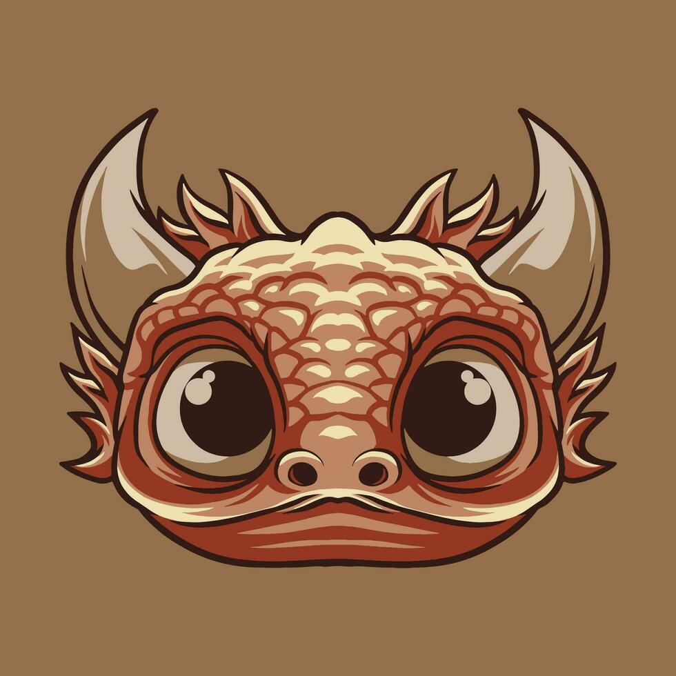 Dragon Head mascot great illustration for your branding business vector