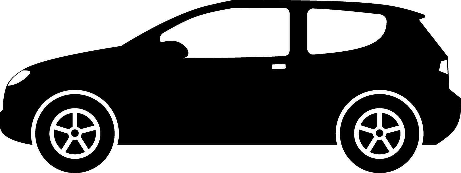 hatchback coche icono vector. Transversal coche silueta para icono, símbolo o signo. hatchback coche gráfico recurso para transporte o automotor vector