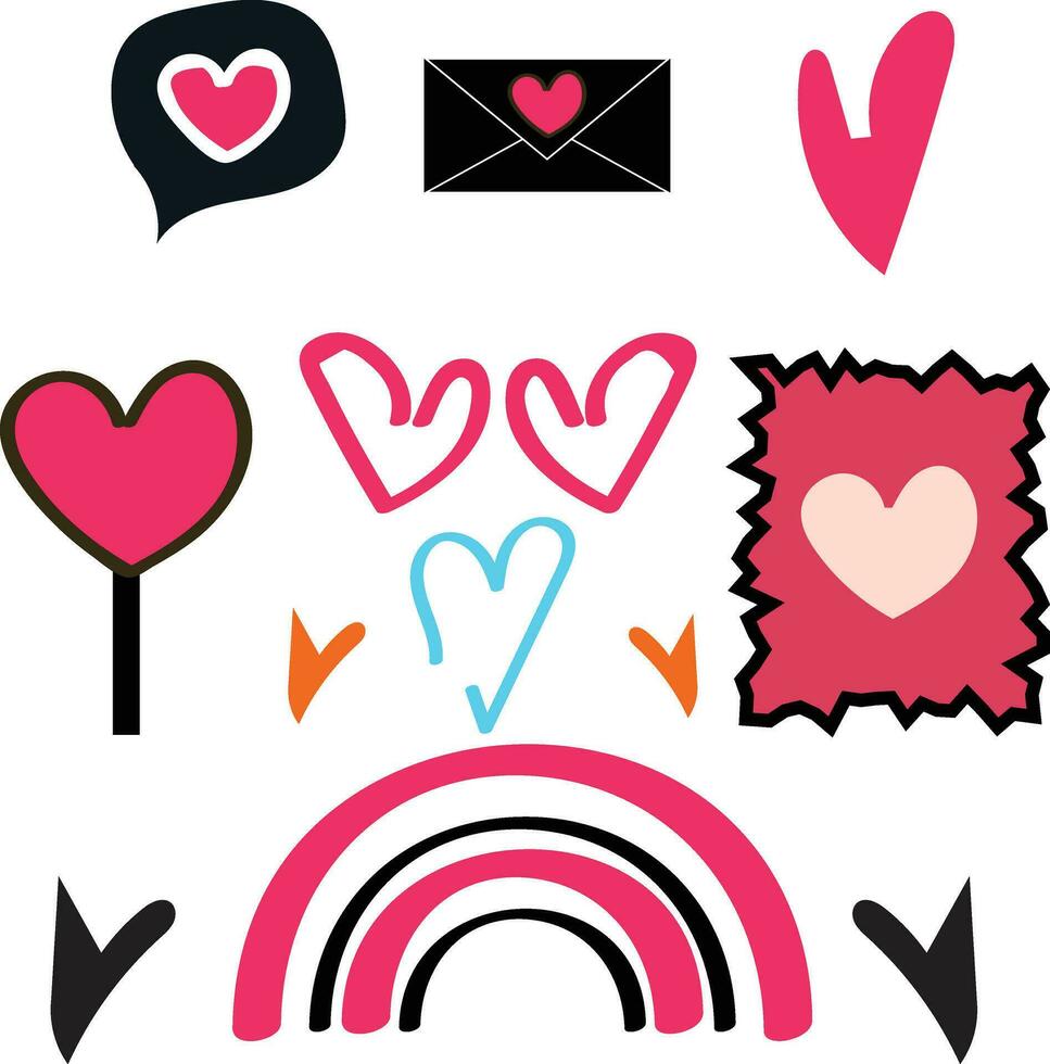 Valentines Day Clip Art Free Vector
