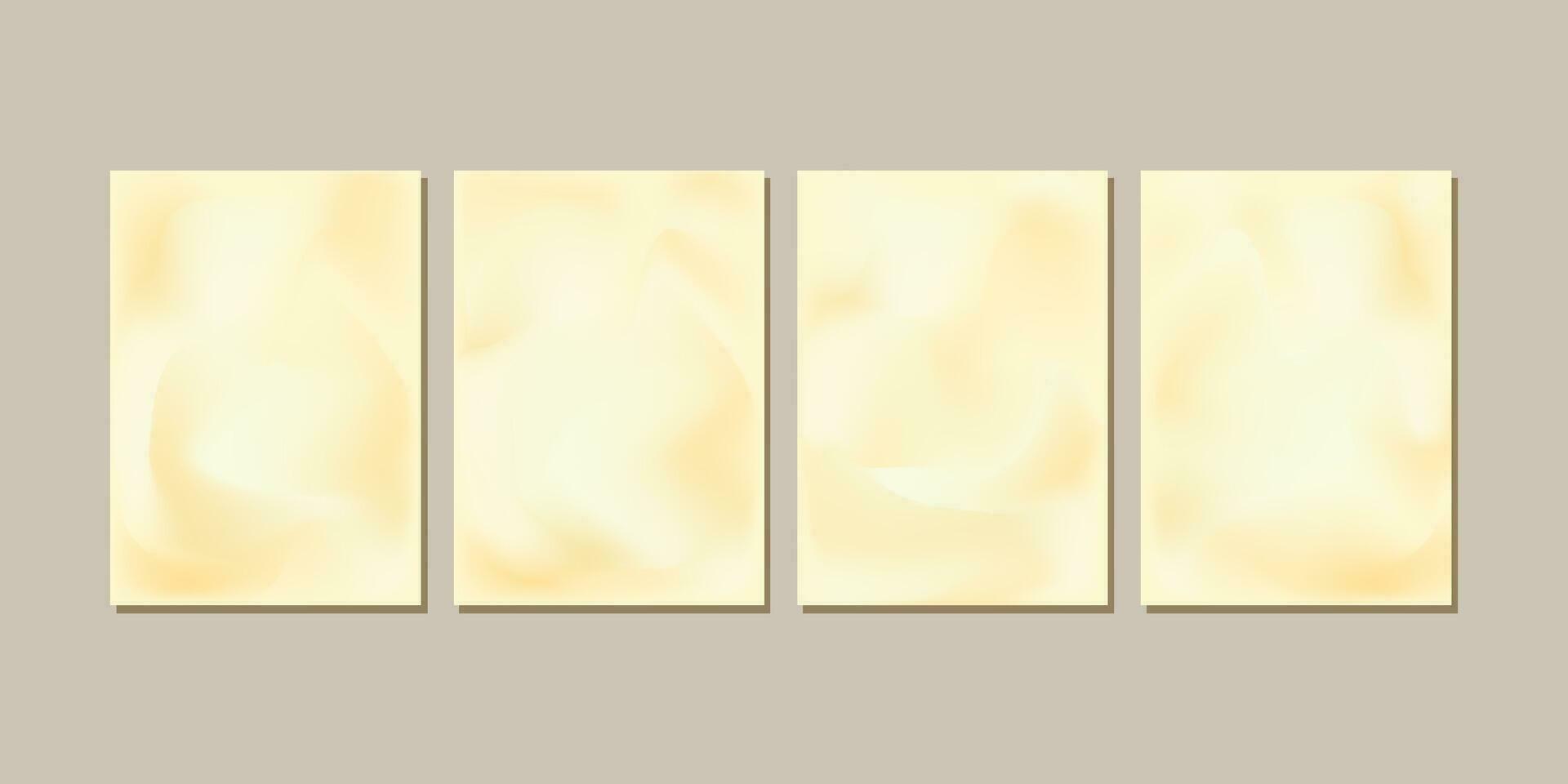 Set of abstract wedding backgrounds. Mockup. Vector illustration.