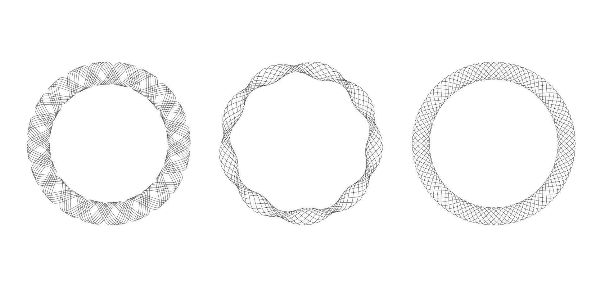 Set of abstract round elements for design templates. halftone. Vector illustration in graphic style.
