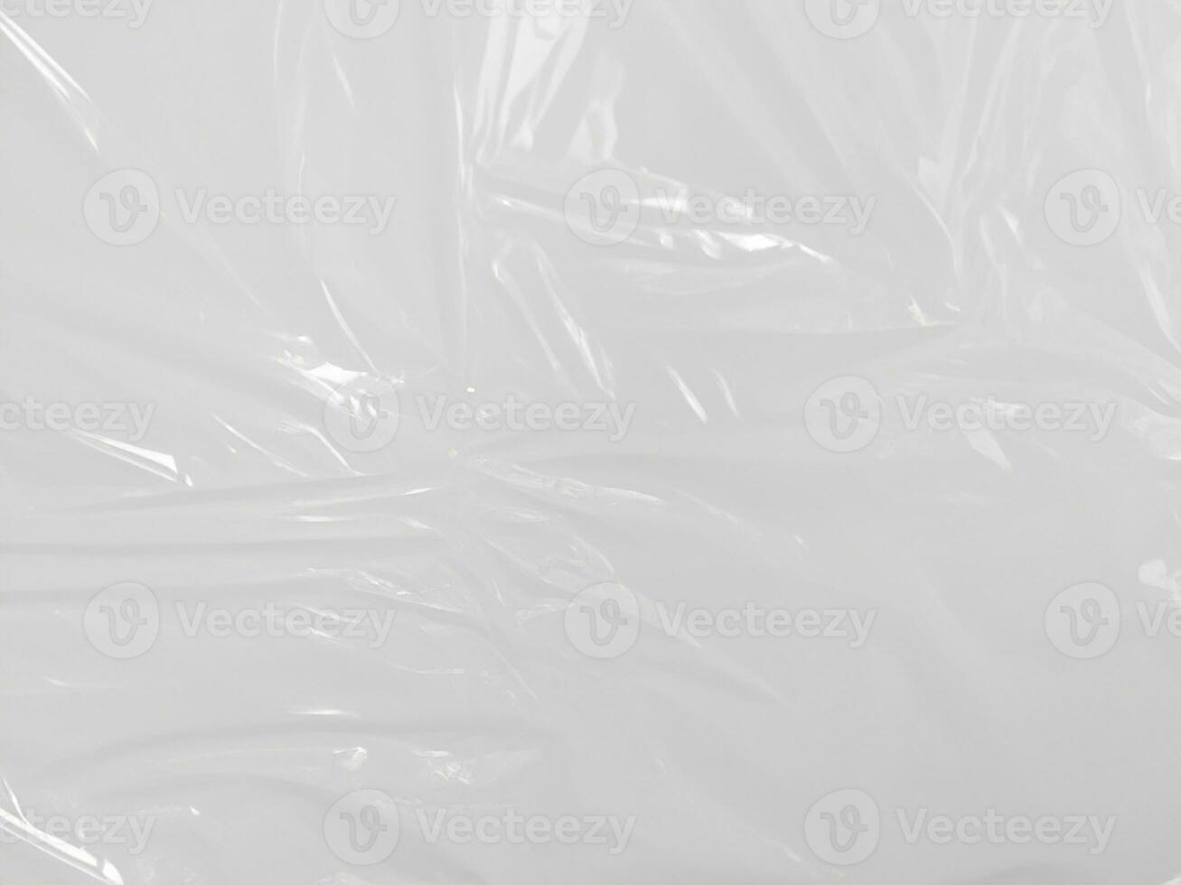 white crumpled plastic texture background. photo