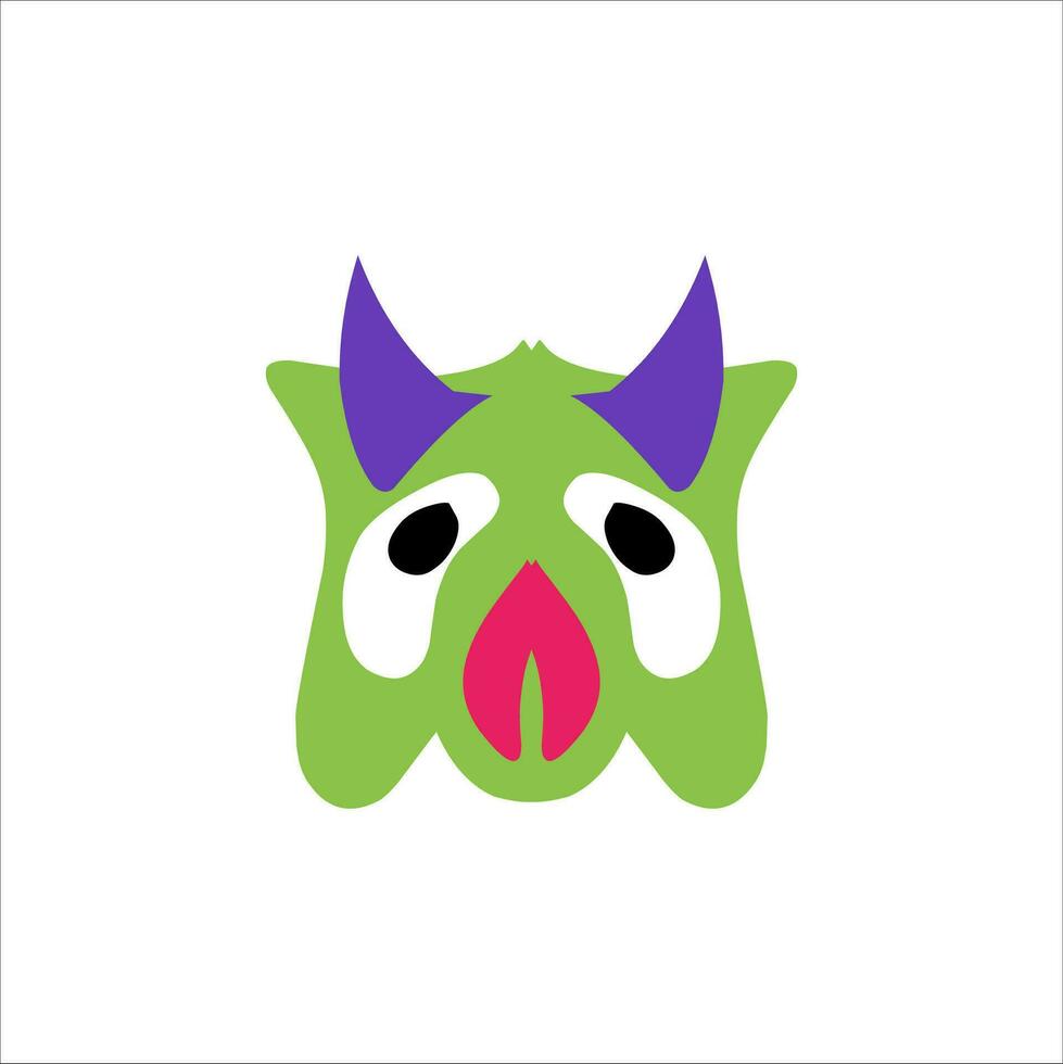 cute character head vector illustration for children educational use with different shapes and cute doll characters