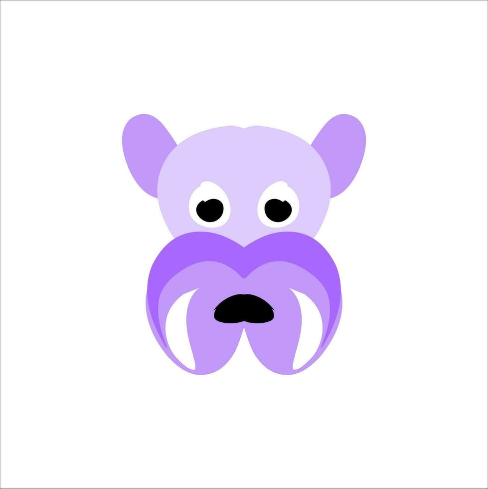 cute character head vector illustration for children educational use with different shapes and cute doll characters