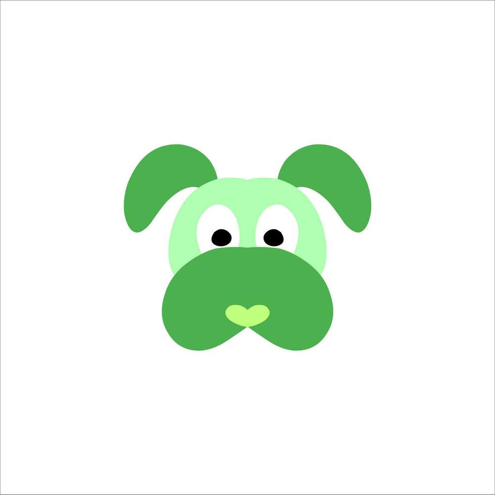 cute character head vector illustration for children educational use with different shapes and cute doll characters
