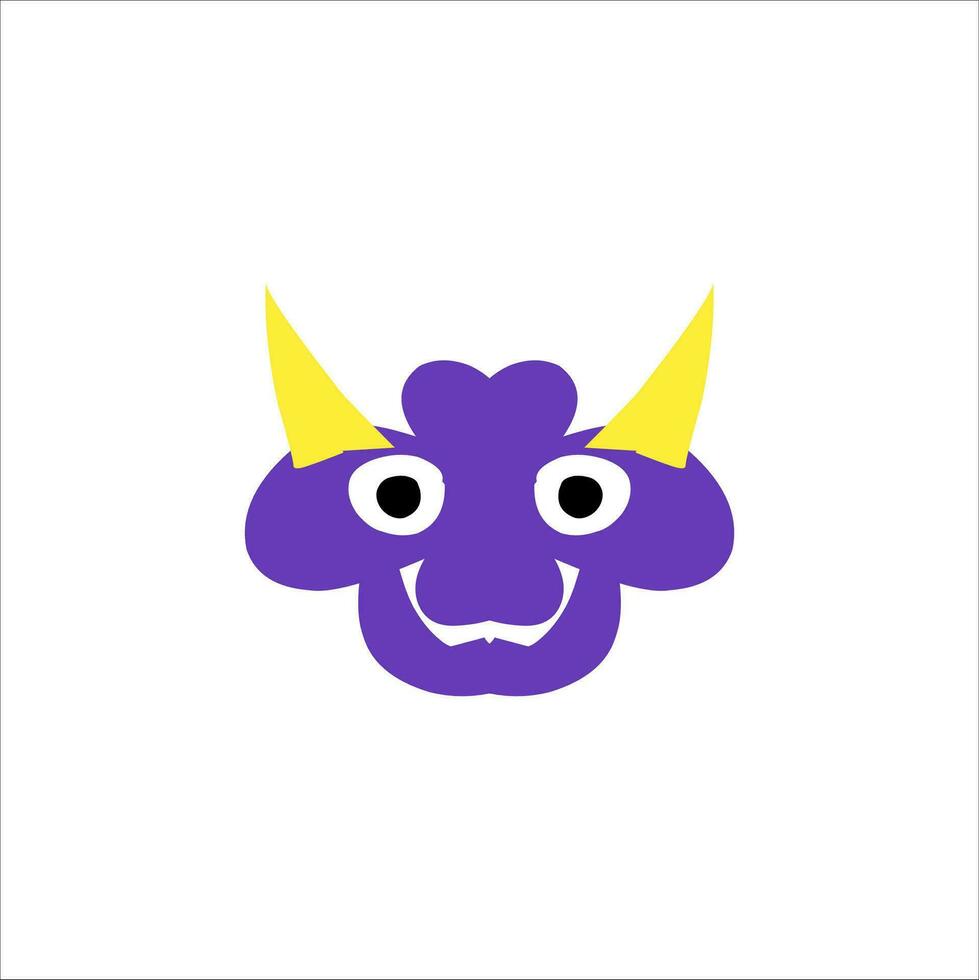 cute character head vector illustration for children educational use with different shapes and cute doll characters