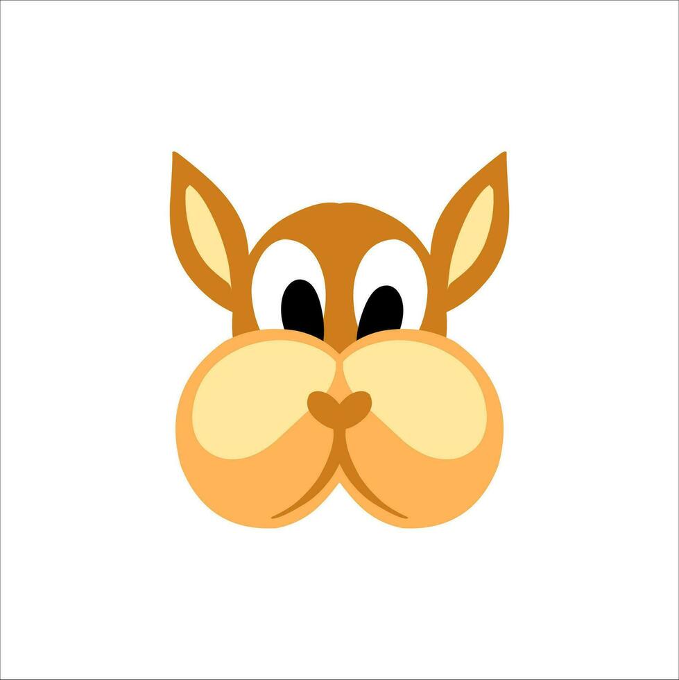cute character head vector illustration for children educational use with different shapes and cute doll characters