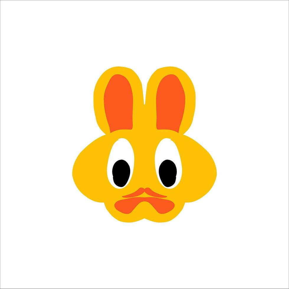 cute character head vector illustration for children educational use with different shapes and cute doll characters