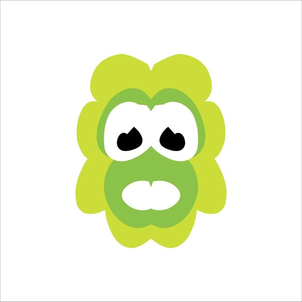 cute character head vector illustration for children educational use with different shapes and cute doll characters