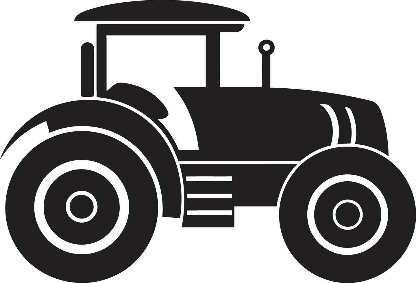 Antique Tractor Vector Symbol Rustic Tractor Vector Art