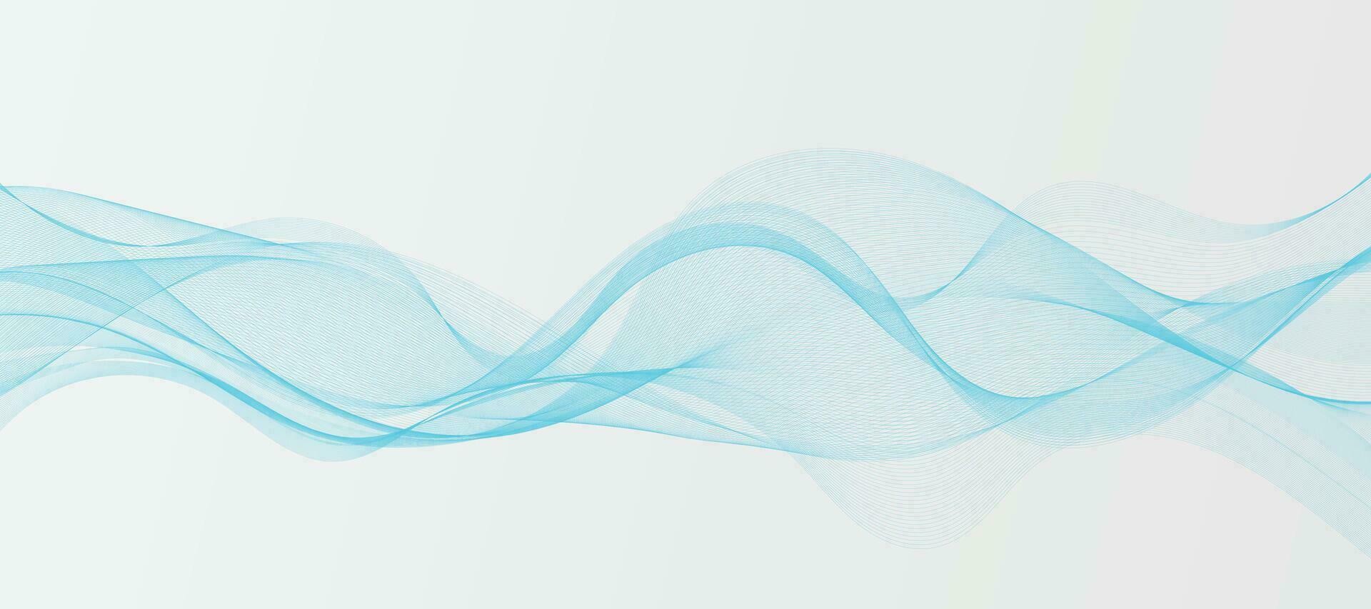 Abstract Background with Blue Waves vector