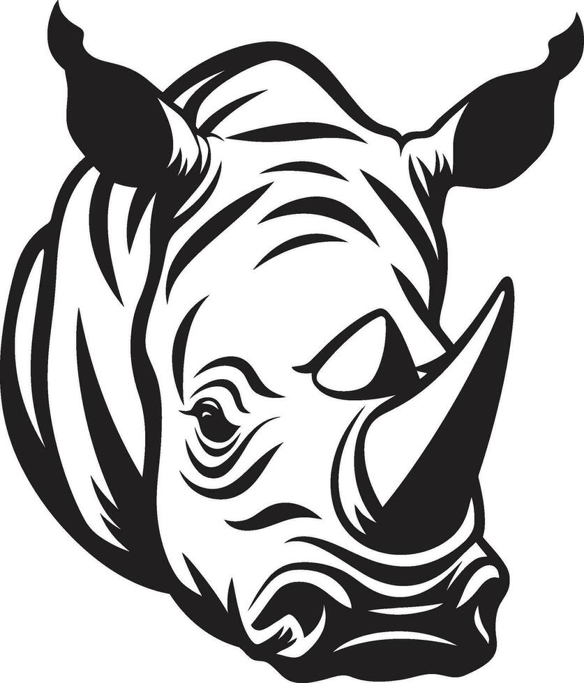 Digital Artistry with Rhino Vector Illustration Rhino Vector Art A Journey into Realism
