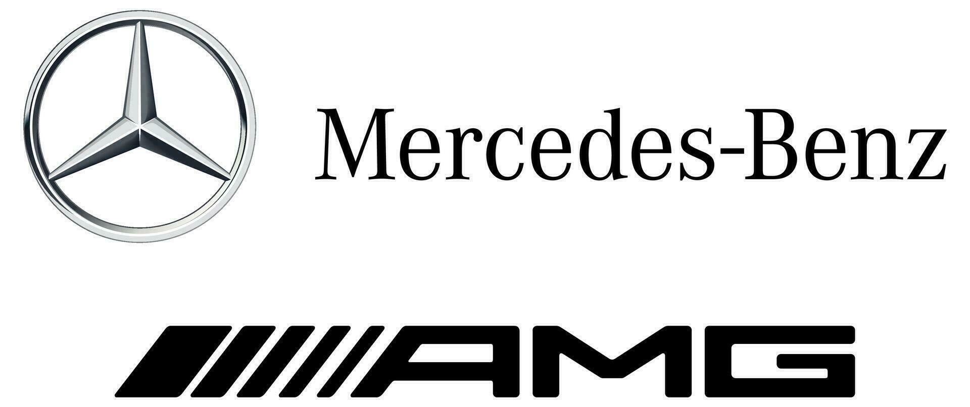 mercedes benz amg coche logo vector