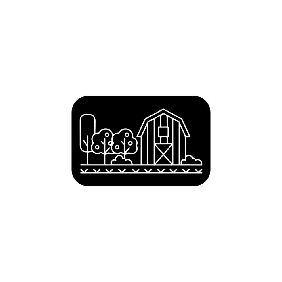 Farm icons black and white linear set stock illustration vector