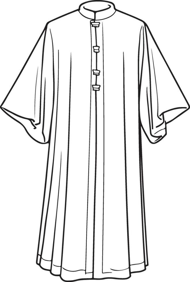 Priest's cassock illustration vector