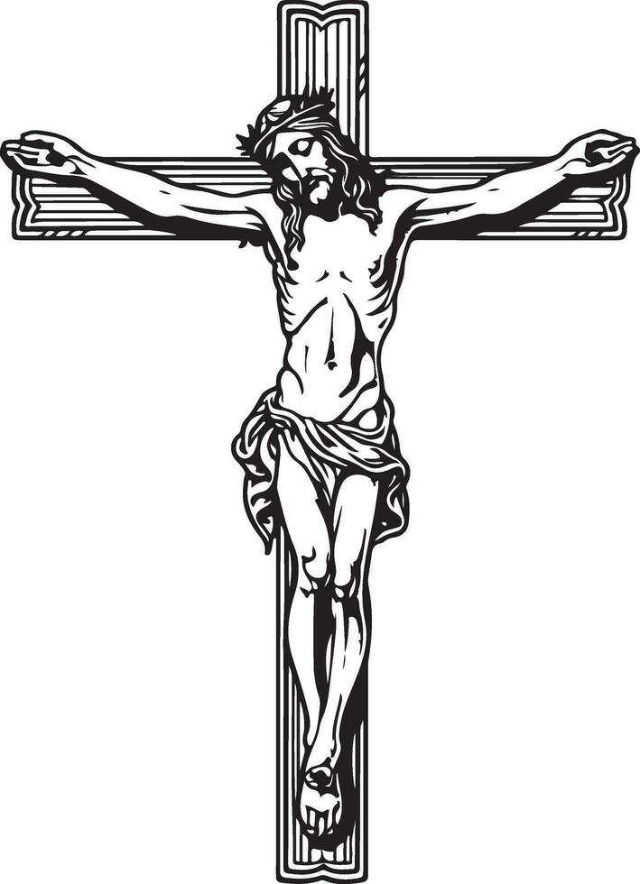 crucifijo vector ilustración