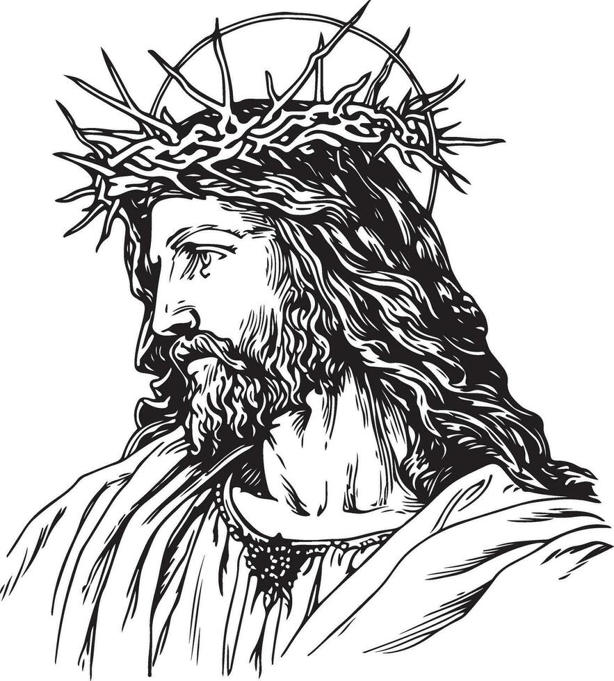 Image of Christ vector