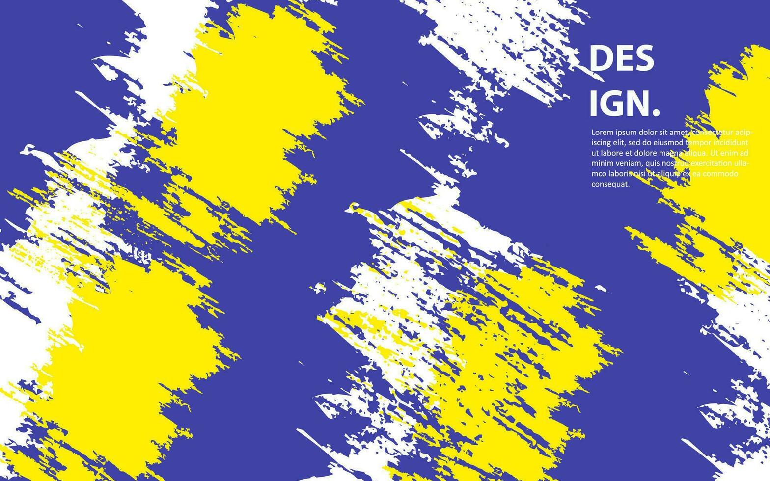 Abstract grunge texture blue and yellows color background vector