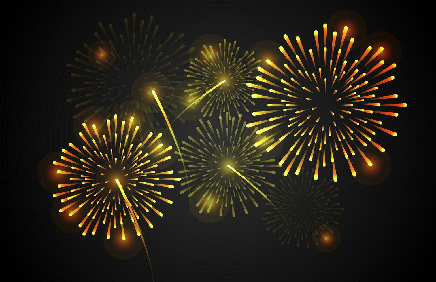 Vector illustration fireworks with light explosion and new year concept free download