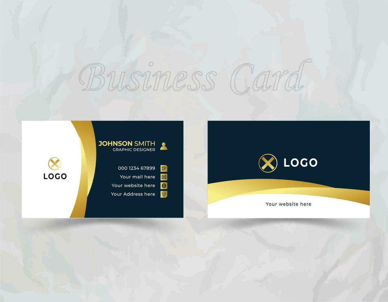 Creative business card design with modern ideas vector