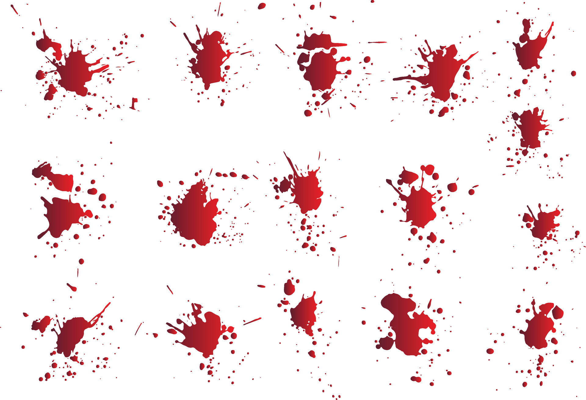 Realistic blood spatter set 33953481 Vector Art at Vecteezy