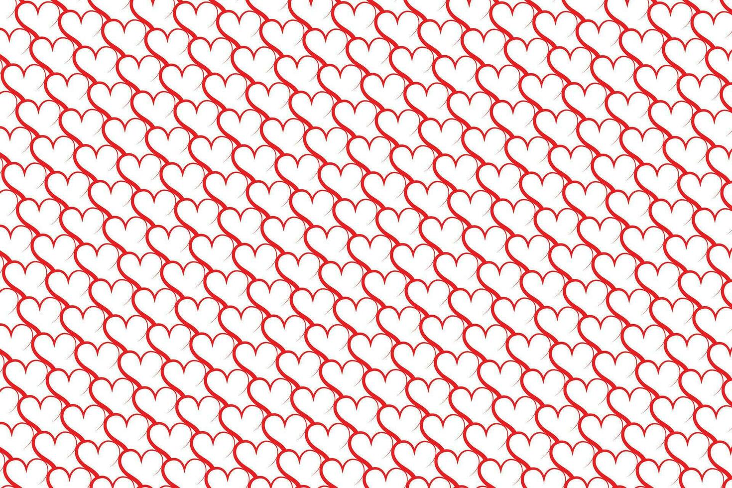 love heart outline abstract seamless trendy pattern for happy valentines day vector