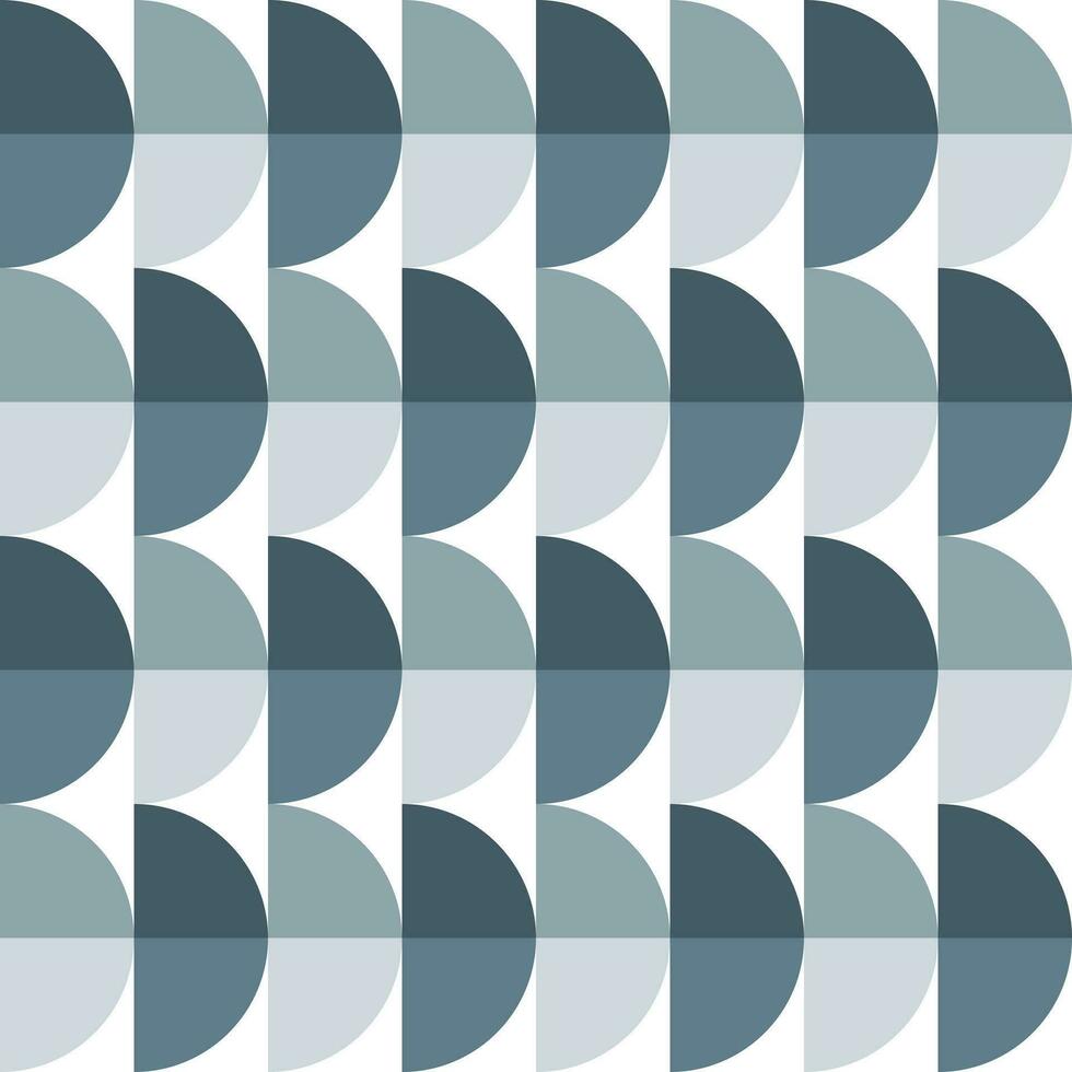 Grey gradient half circle pattern. Half circle vector seamless pattern