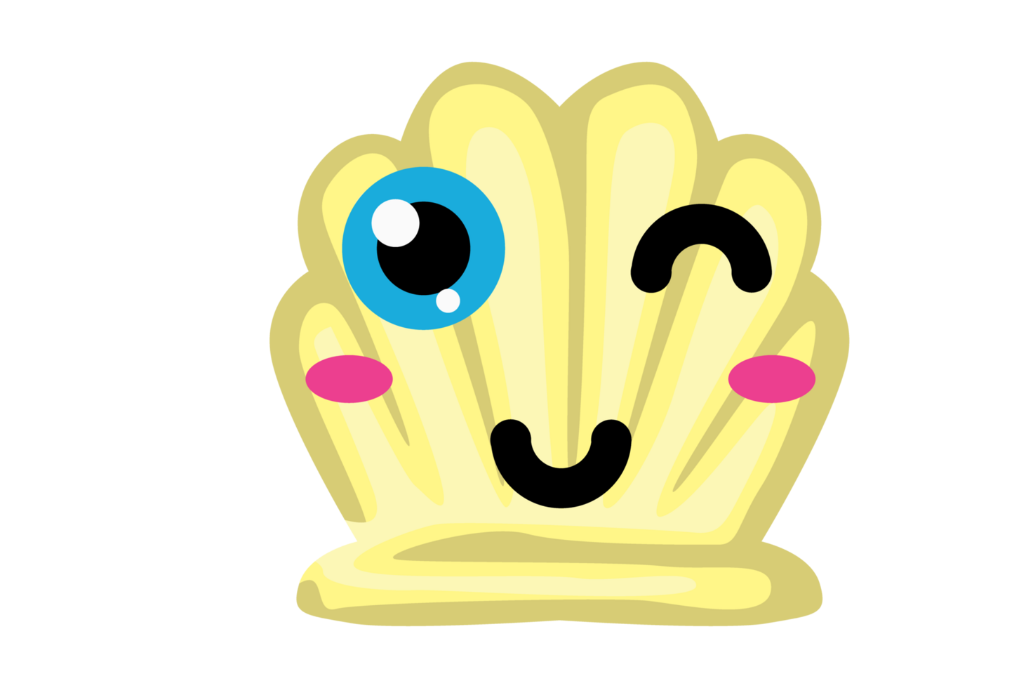 Animal - Cute Shell Character With Transparent Background png