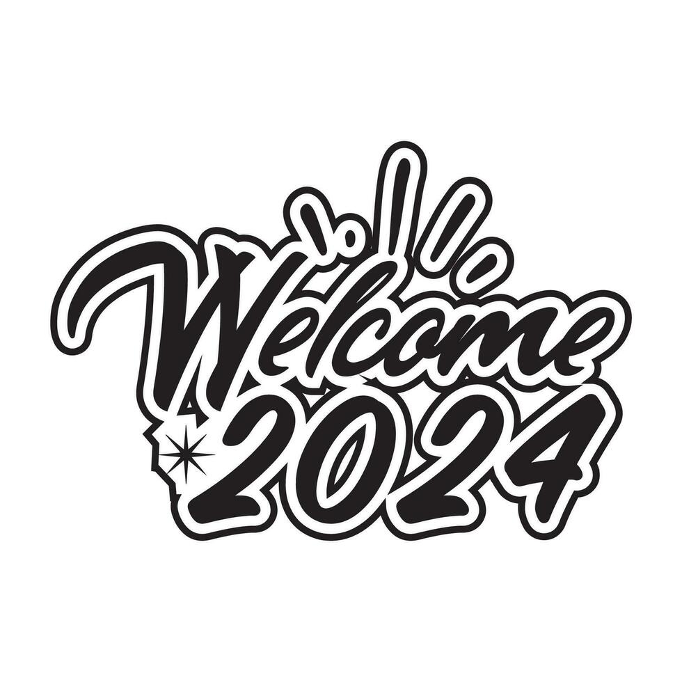 Happy new year typography t-shirt design vector