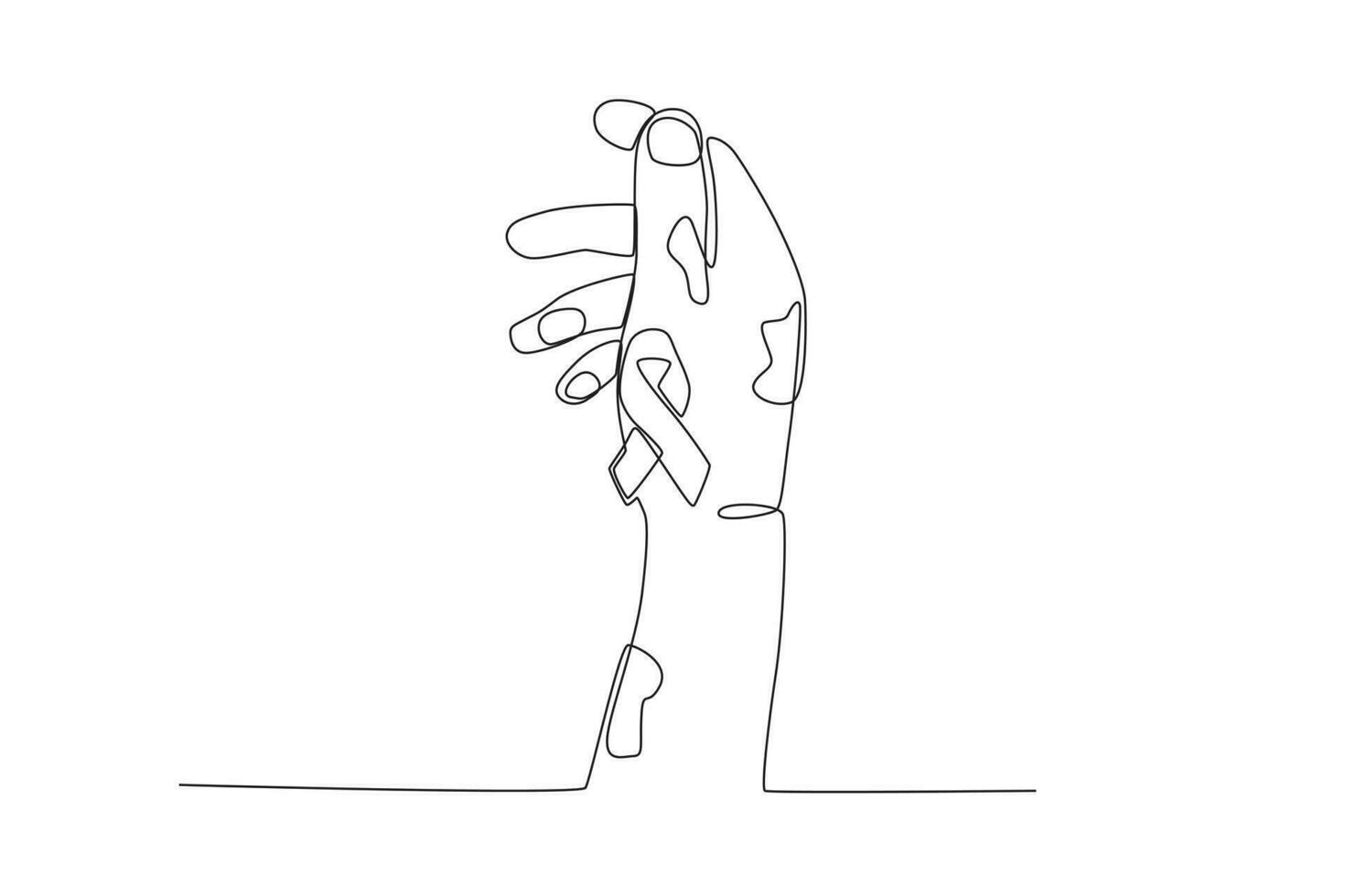 Illustration of a leper's hand vector