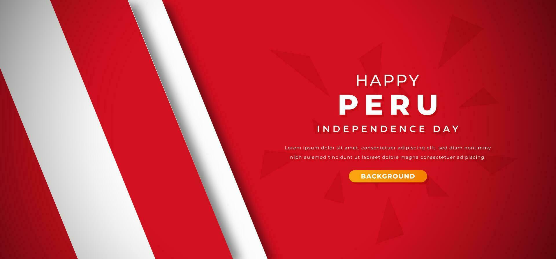 contento Perú independencia día diseño papel cortar formas antecedentes ilustración para póster, bandera, publicidad, saludo tarjeta vector