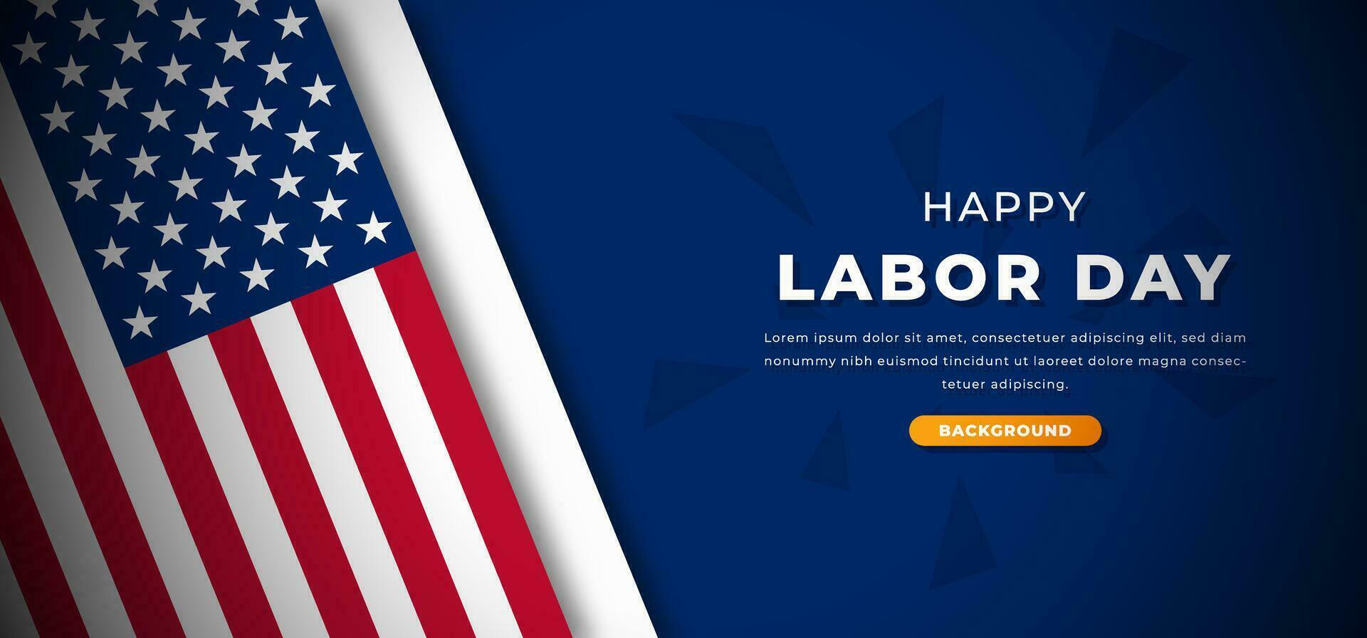 International Labour Day On 1st May Background Poster Banner United State America Celebration Worker vector