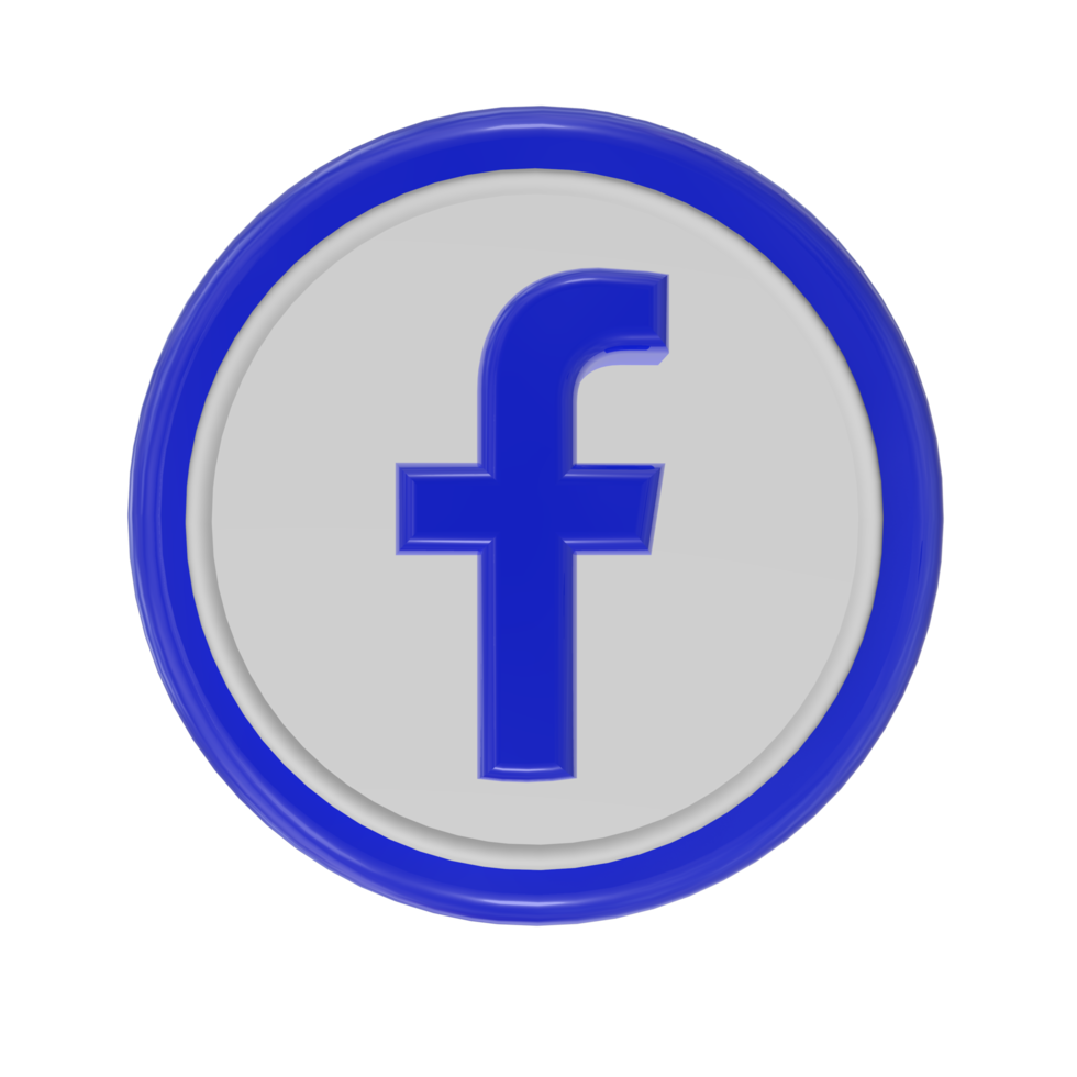 Icon social media Facebook YouTube Instagram png