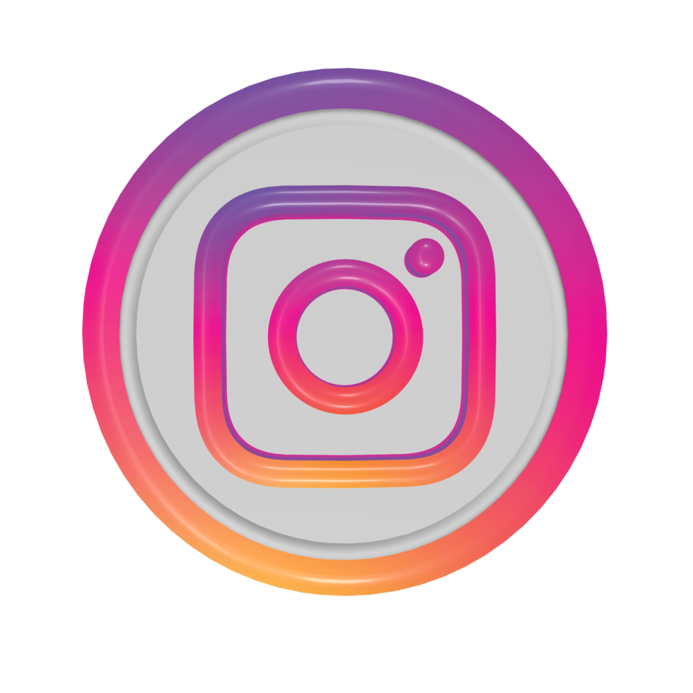 Icon social media Facebook YouTube Instagram png