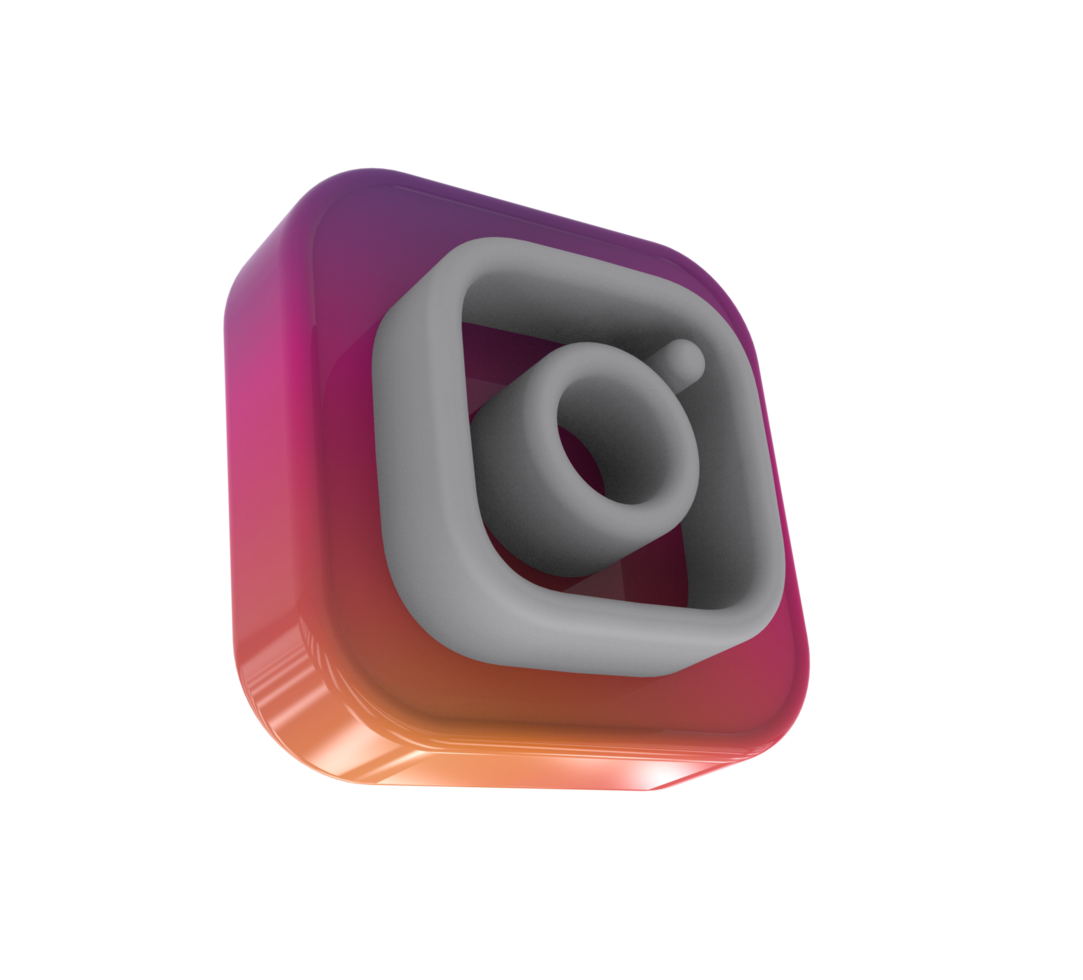 sociaal media pictogrammen 3d met facebook, instagram, twitteren, tiktok, youtube logos png