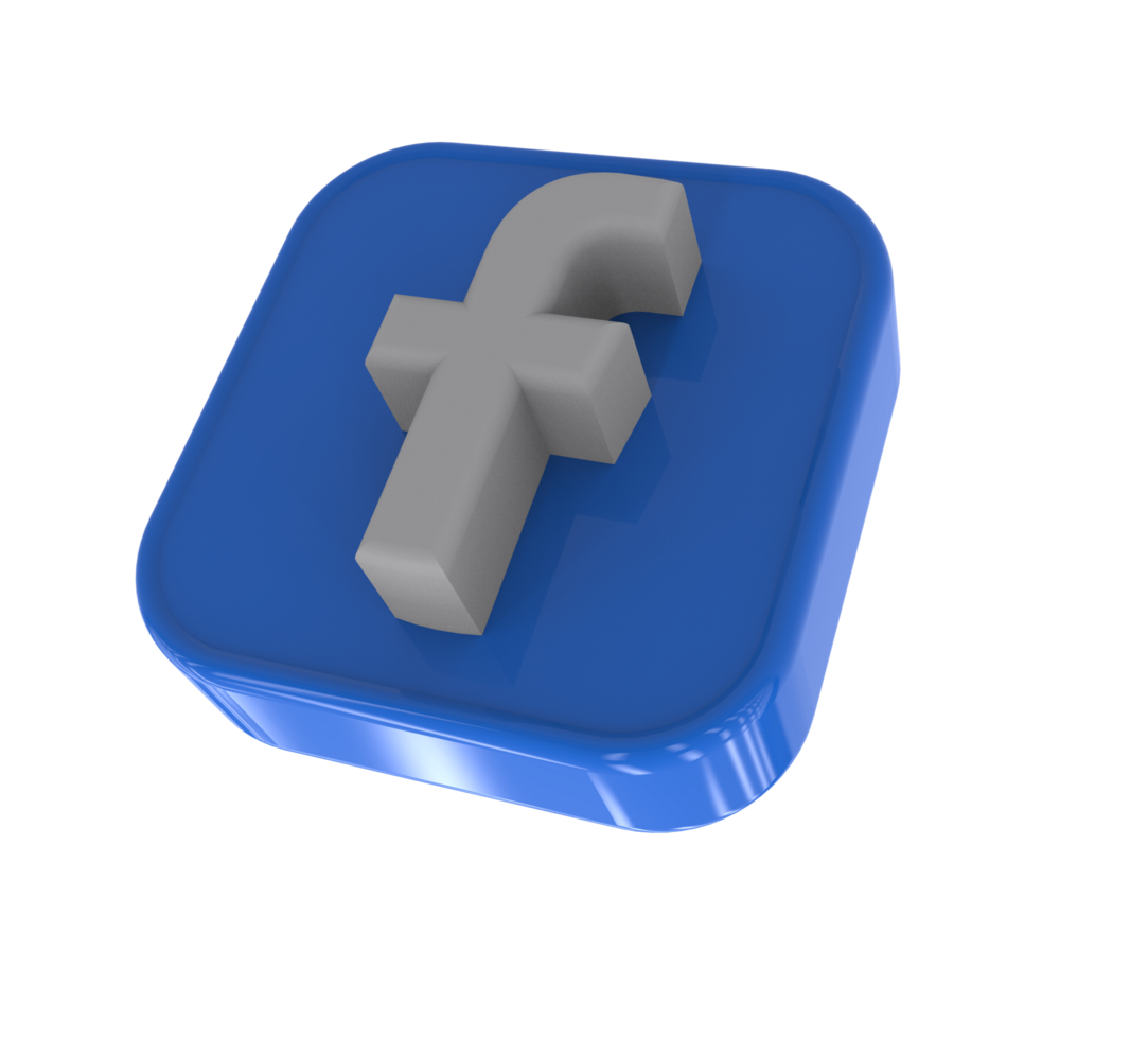 social médias Icônes 3d avec Facebook, Instagram, Twitter, TIC Tac, Youtube logos png