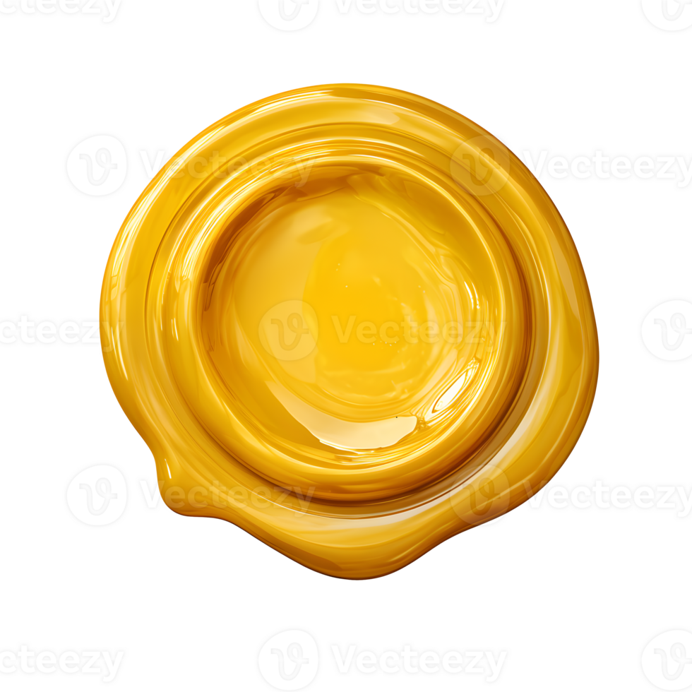 Gold wax seal png