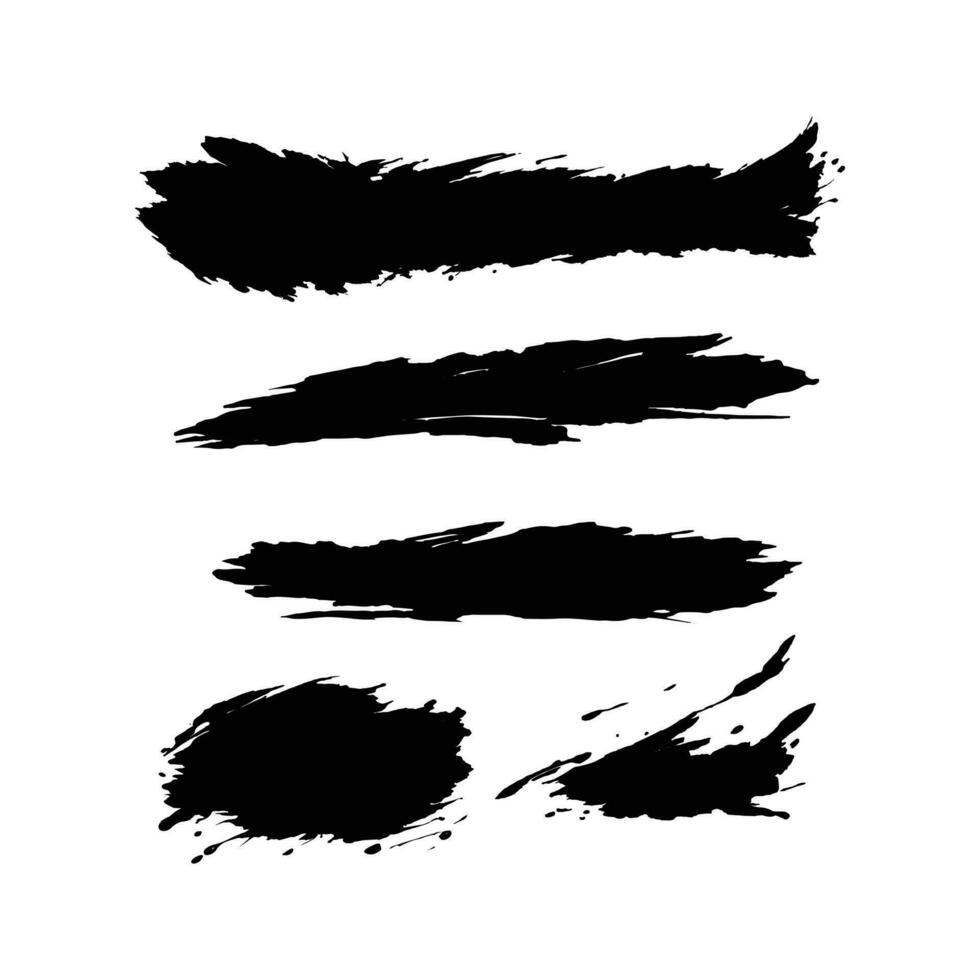 Innovative Vector Black Grunge Brush