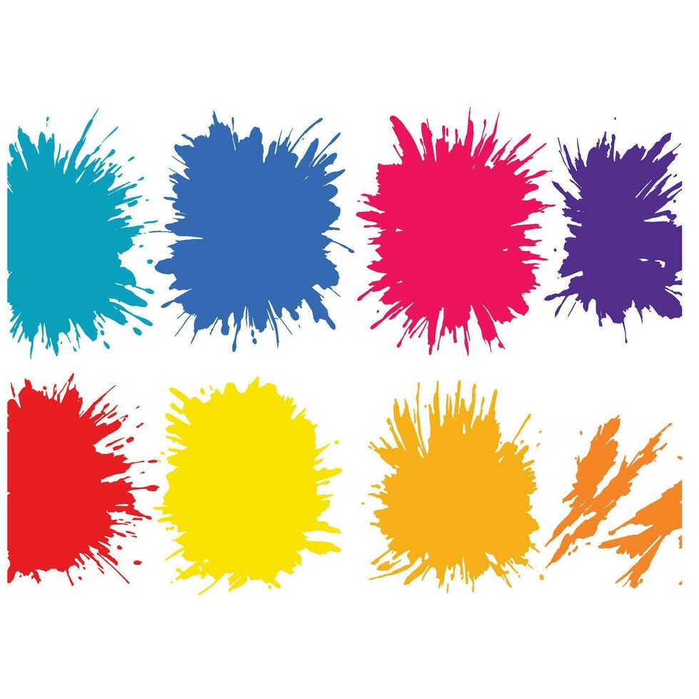 Blots and Brush Strokes Compilation vector