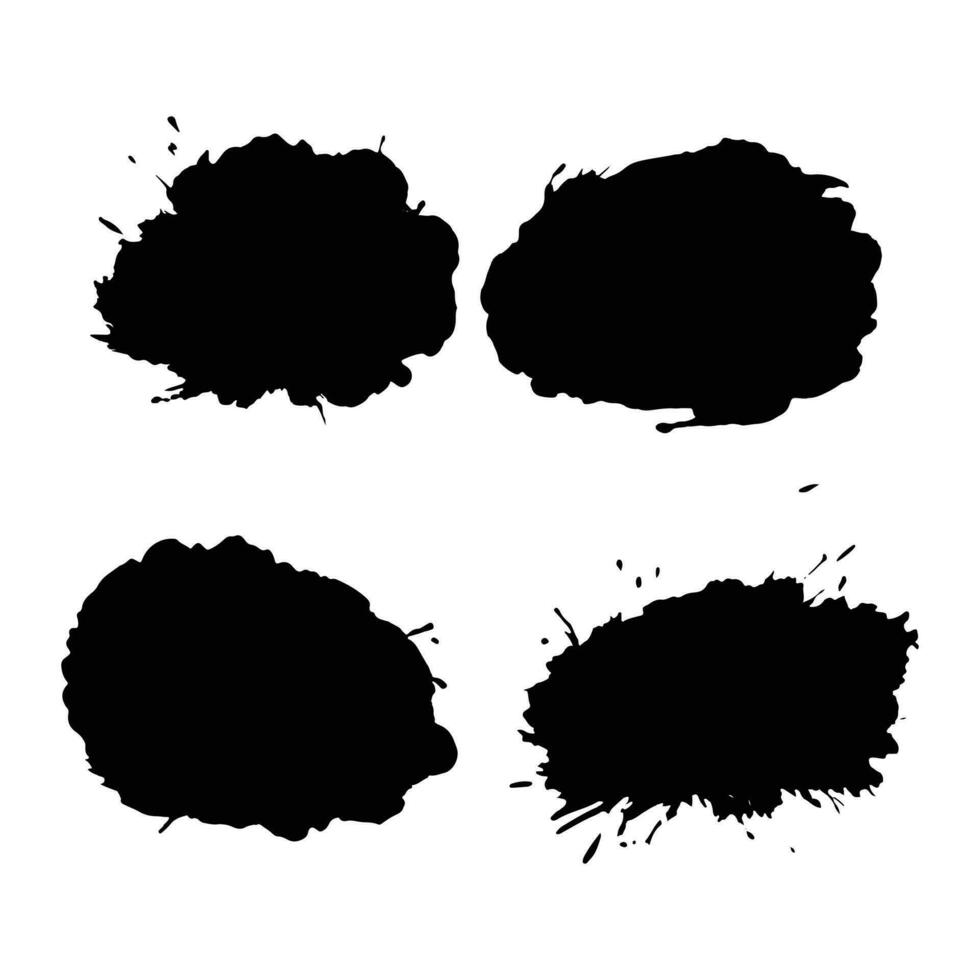 A Grunge Brush Strokes Assortment vector