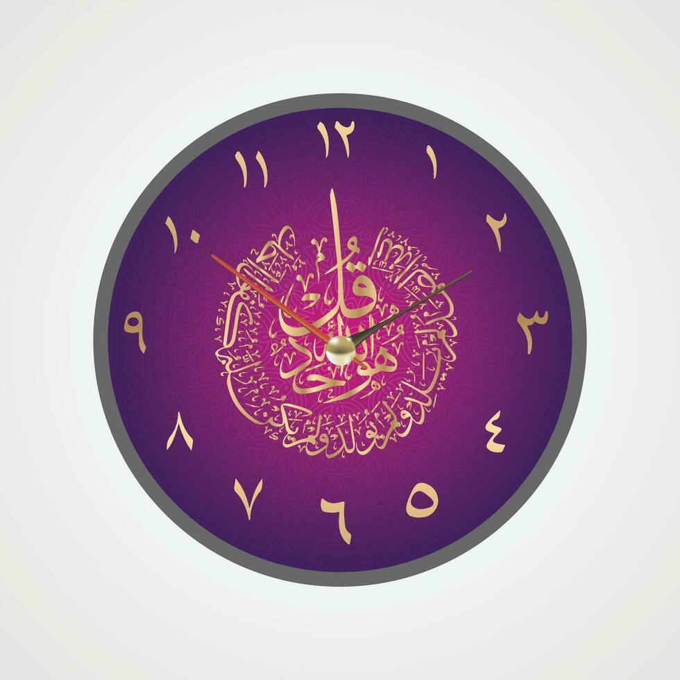 Islamic Influence in Wall Clock Designs vector