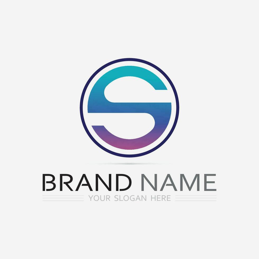 Business corporate S letter logo vector