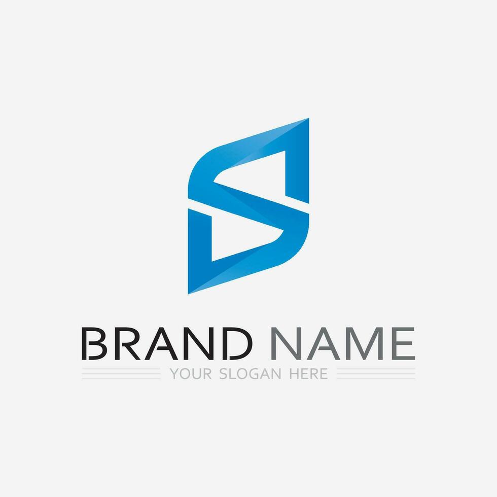 Business corporate S letter logo vector