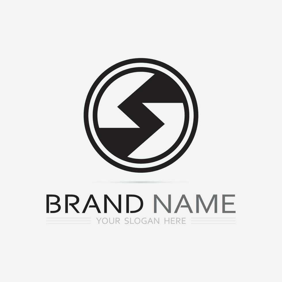 Business corporate S letter logo vector