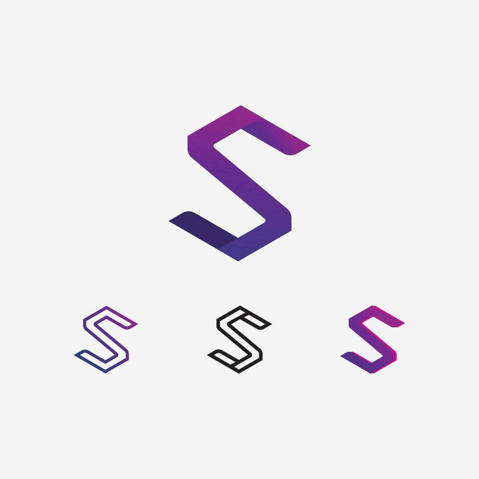 Business corporate S letter logo vector