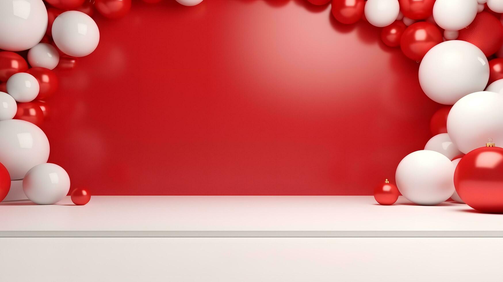 Dreamy Red and White Balloon Arch 33956141 Stock Photo at Vecteezy